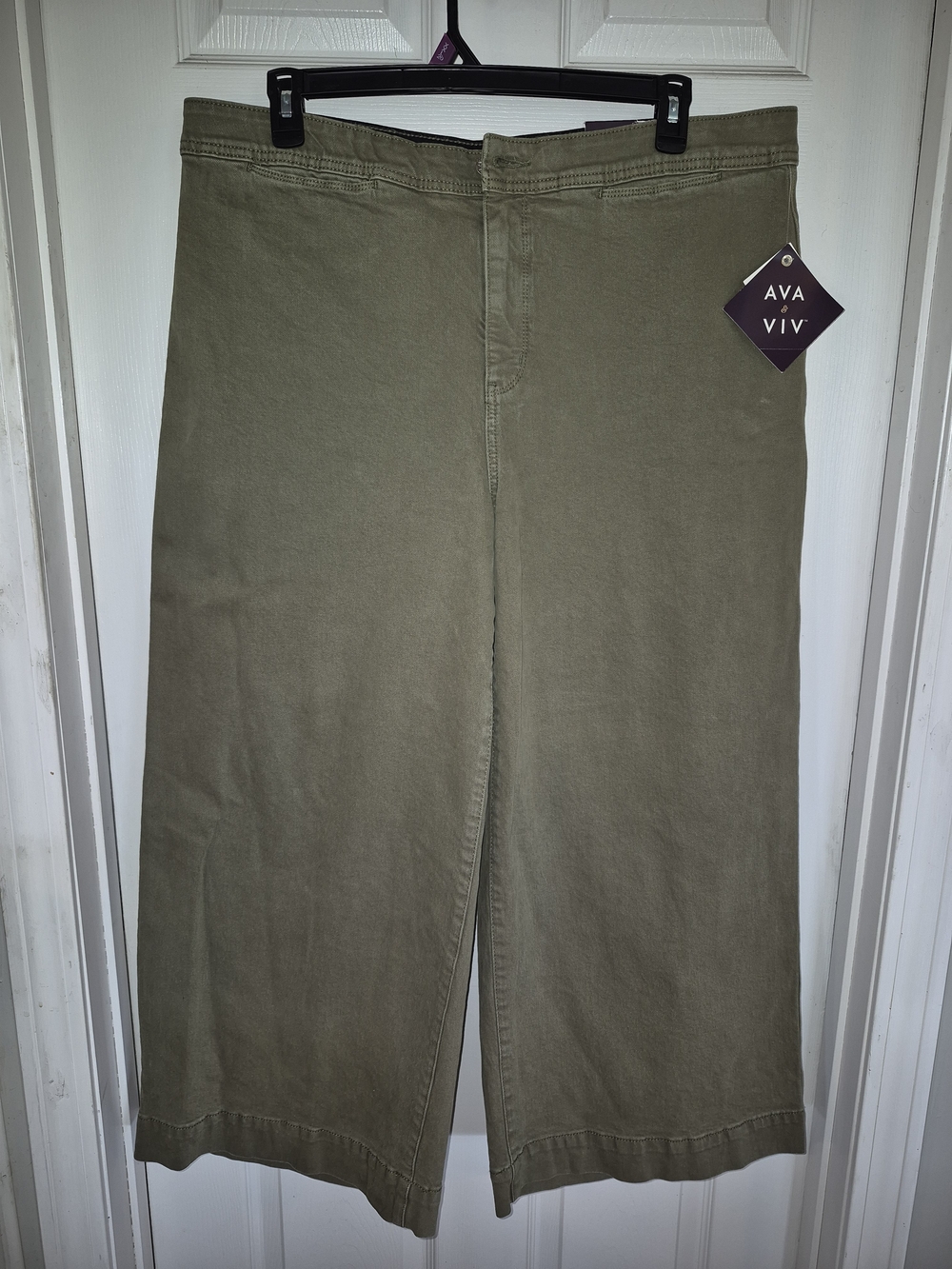 Ava & Viv Olive Wide-Leg Women’s Pants